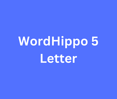 Wordhippo 5 letter words