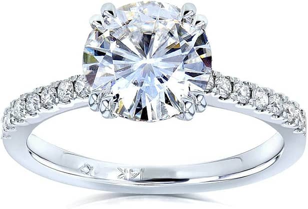Kobelli Moissanite and Lab Grown Diamond Engagement Ring